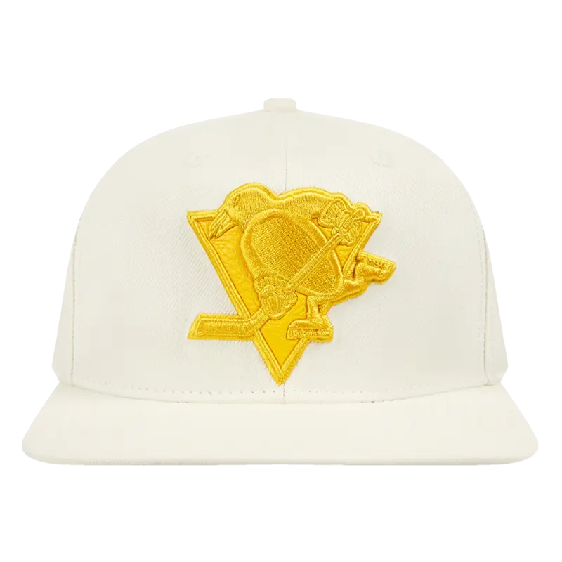 nhl pittsburgh penguins triple tonal wool snapback hat eggshell